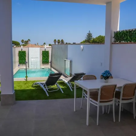 Vila Cerca Conil-playa Gallardo 3 Con Piscina Privada - Solo Parejas O Familias *