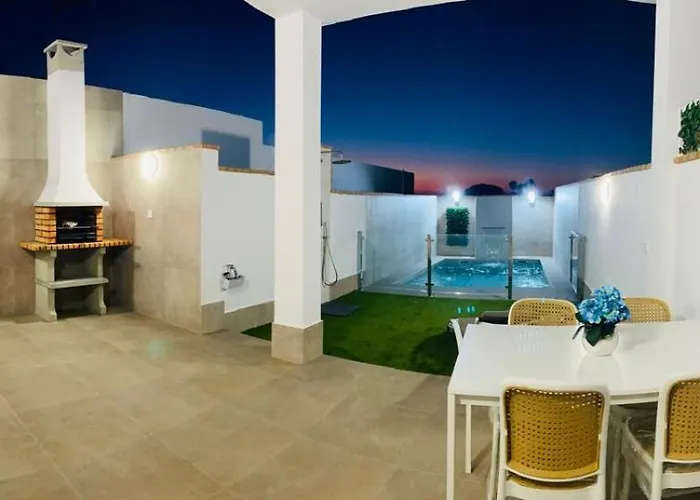 Cerca Conil-playa Gallardo 3 Con Piscina Privada - Solo Parejas O Familias 别墅 科尼尔-德拉弗龙特拉