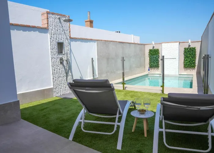 别墅 Cerca Conil-playa Gallardo 3 Con Piscina Privada - Solo Parejas O Familias *