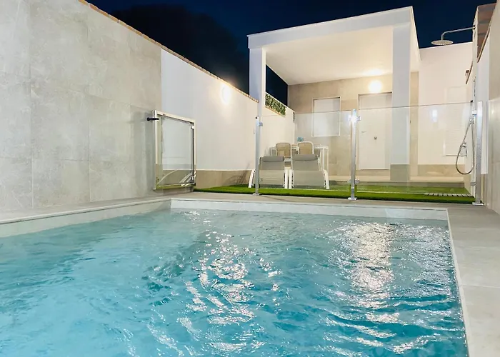 Cerca Conil-playa Gallardo 3 Con Piscina Privada - Solo Parejas O Familias Villa Conil De La Frontera